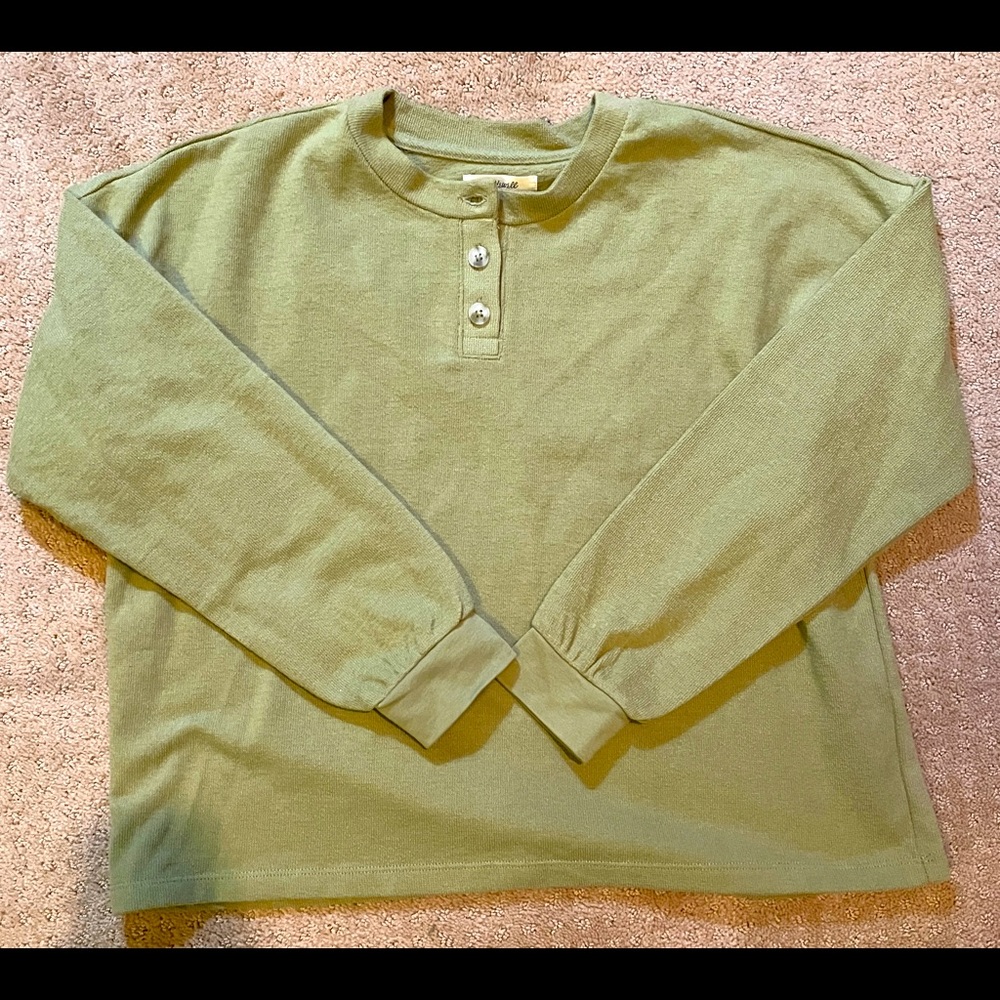 Madewell drop-sleeve henley! SZ M